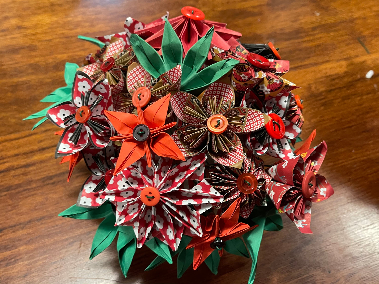 Paper craft flower bouquets