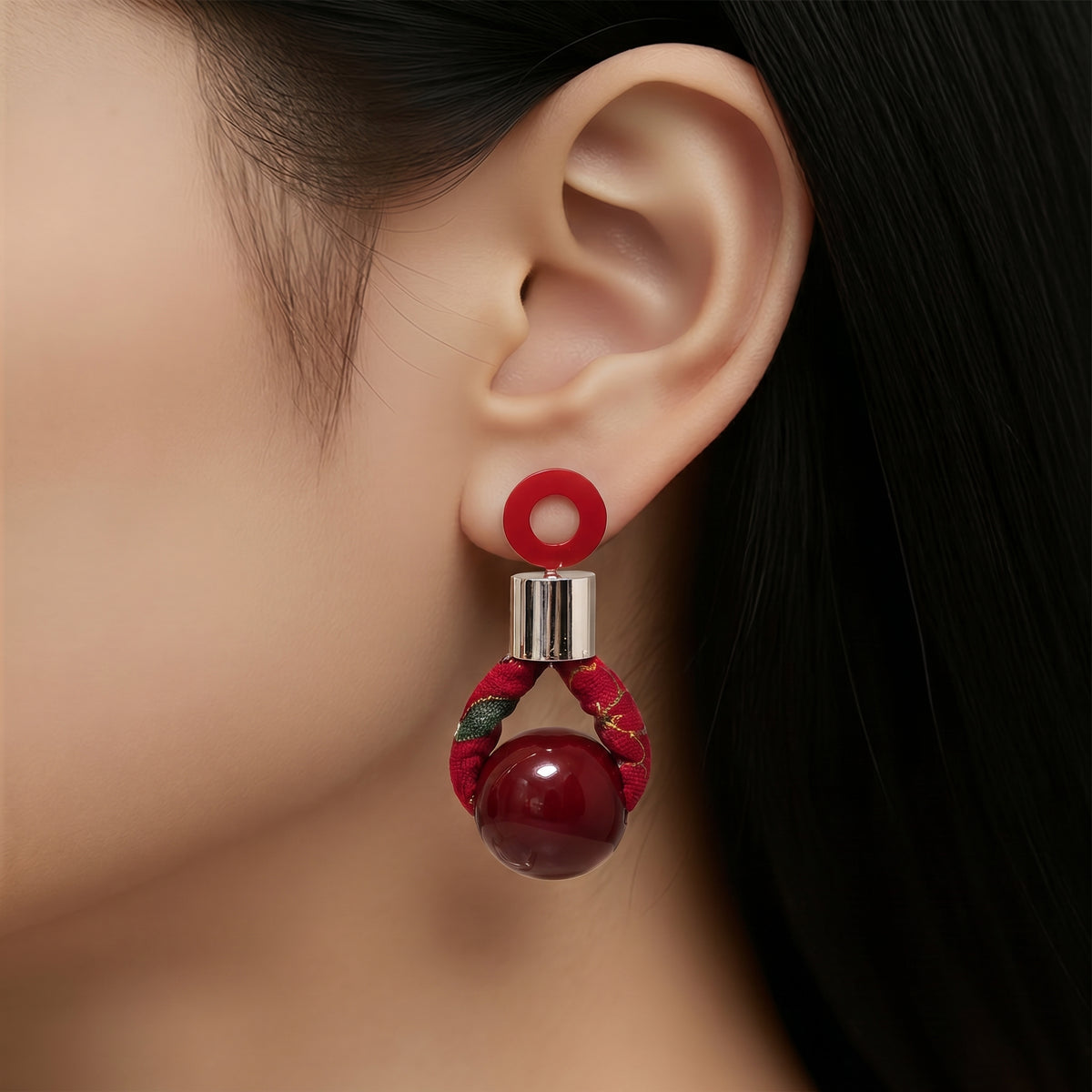 Cherry Blossom Drop Earrings