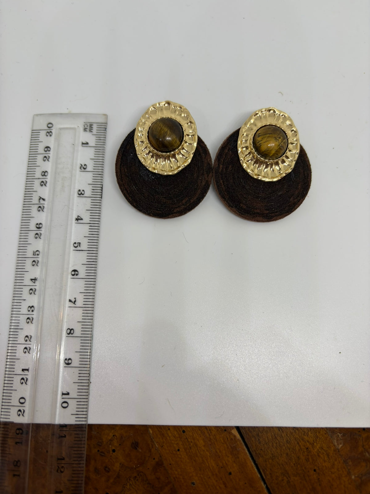 Golden Hour Leather Earrings